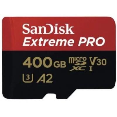 Карта памяти SANDISK 400GB microSDXC class 10 UHS-I U3 A2 V30 Extreme Pro (SDSQXCZ-400G-GN6MA)