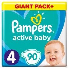 Підгузок Pampers Active Baby Maxi 4 (9-14 кг) 90 шт. (8001090950376) Підгузок Pampers Active Baby Maxi 4 (9-14 кг) 90 шт. (8001090950376)