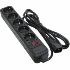 Мережевий фільтр живлення PATRON 2 m3*1mm2 (SP-1055U) 5 розеток BLACK (EXT-PN-SP-1055U) Мережевий фільтр живлення PATRON 2 m3*1mm2 (SP-1055U) 5 розеток BLACK (EXT-PN-SP-1055U)