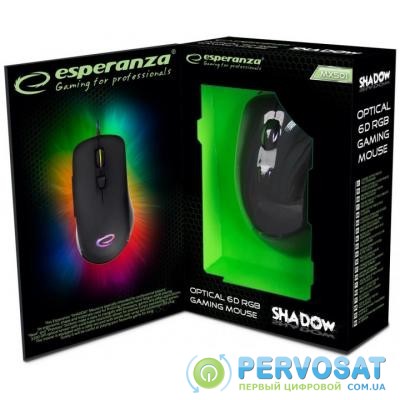 Мышка Esperanza MX501 Shadow Black (EGM501)