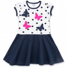 Плаття Breeze в горошок з метеликами (8902-104G-blue) Плаття Breeze в горошок з метеликами (8902-104G-blue)