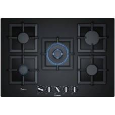 Вбудовувана газова поверхня склокерамічна Bosch PPQ7A6B20 - Ш-75см./5 конфорок/чавун/чорний Вбудовувана газова поверхня склокерамічна Bosch PPQ7A6B20 - Ш-75см./5 конфорок/чавун/чорний