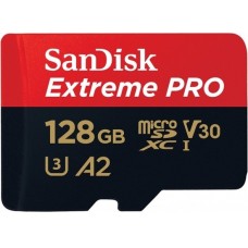 Карта пам'ятi SanDisk 128GB microSDXC C10 UHS-I U3 R170/W90MB/s Extreme Pro V30 + SD Карта пам'ятi SanDisk 128GB microSDXC C10 UHS-I U3 R170/W90MB/s Extreme Pro V30 + SD