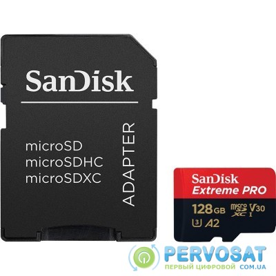 SanDisk Extreme Pro microSDXC UHS-I A2 V30 U3 Class10[SDSQXCY-128G-GN6MA]