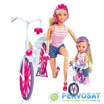 Кукла Simba Штеффи и Эви Прогулка на велосипедах (5733045)