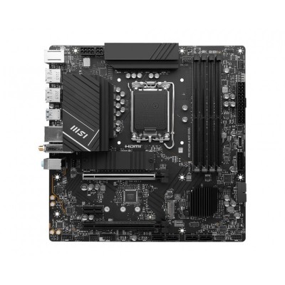 Материнcька плата MSI PRO B760M-A WIFI DDR4 s1700 B760 4xDDR4 M.2 HDMI DP WiFi BT mATX