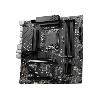 Материнcька плата MSI PRO B760M-A WIFI DDR4 s1700 B760 4xDDR4 M.2 HDMI DP WiFi BT mATX