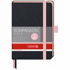 Блокнот Brunnen Компаньон А6 в клітку 192 сторінки Чорний (10 557 18 27)