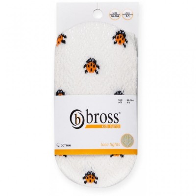 Колготки Bross з сонечками бежеві (12194-1-3G-beige)