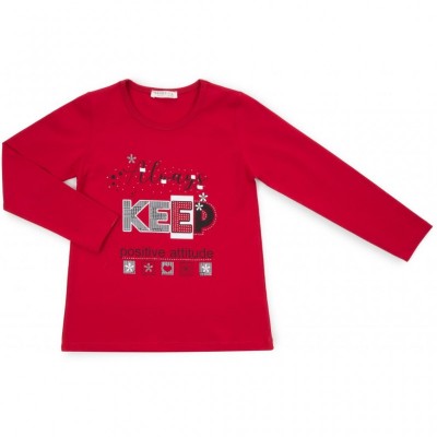 Набір дитячого одягу Breeze "ALWAYS KEEP POSITIVE ATTITUDE" (13591-128G-red)