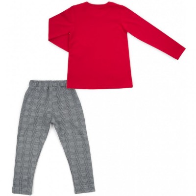 Набір дитячого одягу Breeze "ALWAYS KEEP POSITIVE ATTITUDE" (13591-128G-red)