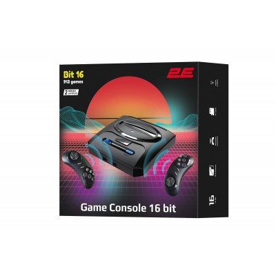 Ігрова консоль 2Е 16bit HDMI (2 бездротових геймпада, 913 ігор)