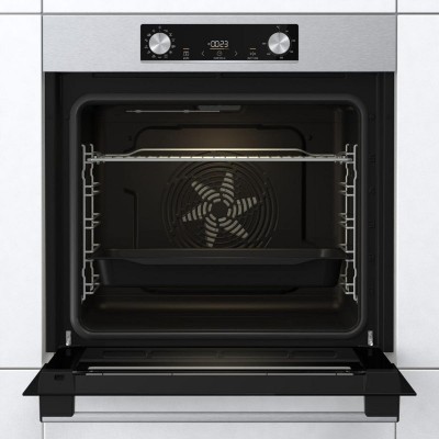 Комплект Gorenje (духовка + поверхня склокераміка BO6737E02X -нерж + ECT41SC- чорна), 738881