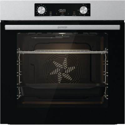 Комплект Gorenje (духовка + поверхня склокераміка BO6737E02X -нерж + ECT41SC- чорна), 738881