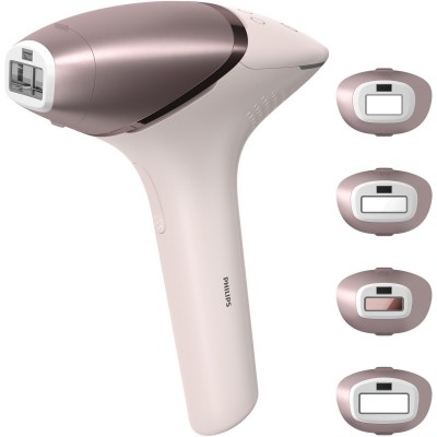 Фотоепілятор Philips Lumea IPL 9900 Series, акумуляторний , кіл-ть спалах.-450000, 2- 4 см2, насадок-4, футляр, рожевий