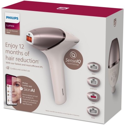 Фотоепілятор Philips Lumea IPL 9900 Series, акумуляторний , кіл-ть спалах.-450000, 2- 4 см2, насадок-4, футляр, рожевий Фотоепілятор Philips Lumea IPL 9900 Series, акумуляторний , кіл-ть спалах.-450000, 2- 4 см2, насадок-4, футляр, рожевий