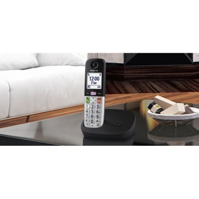 Радіотелефон DECT Panasonic KX-TGU410UCB, чорно-сріблястий