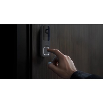 Відеодзвінок Ajax Doorbell, універсальне встановлення, 4 мп, 155° вертикальний 90° горизонтальний, іч 6м, дальнісь виявлення руху 4м, штучний інтелект, wi-fi, graphite