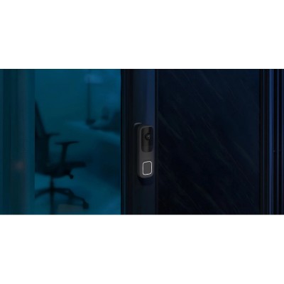 Відеодзвінок Ajax Doorbell, універсальне встановлення, 4 мп, 155° вертикальний 90° горизонтальний, іч 6м, дальнісь виявлення руху 4м, штучний інтелект, wi-fi, graphite