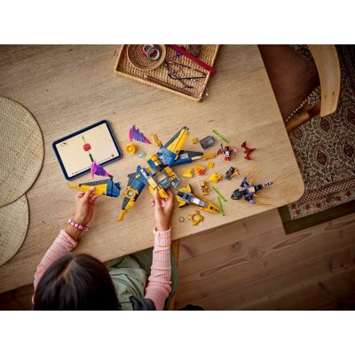Конструктор LEGO Ninjago Суперштормовий реактивний літак Рас та Арін