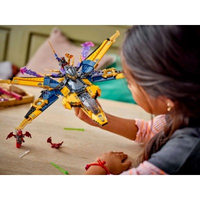 Конструктор LEGO Ninjago Суперштормовий реактивний літак Рас та Арін
