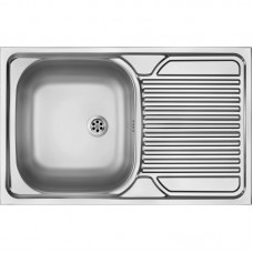 Мийка кухонна Deante Tango, нерж.сталь, прямокутник, з крилом, 800х500х160мм, чаша - 1, накладна, нерж Мийка кухонна Deante Tango, нерж.сталь, прямокутник, з крилом, 800х500х160мм, чаша - 1, накладна, нерж