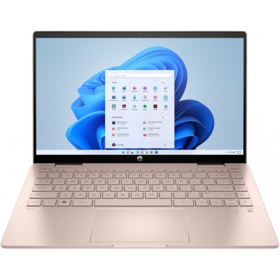 Ноутбук HP Pavilion x360 14-ek2003ua 14&quot; FHD IPS Touch, Intel 5-120U, 16GB, F512GB, UMA, DOS, рожеве золото