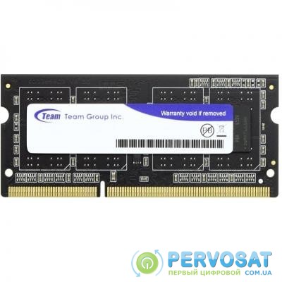 Модуль памяти для ноутбука SoDIMM DDR3L 4GB 1600 MHz Team (TED3L4G1600C11-S01)