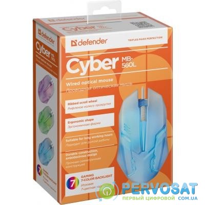 Мышка Defender Cyber MB-560L White (52561)