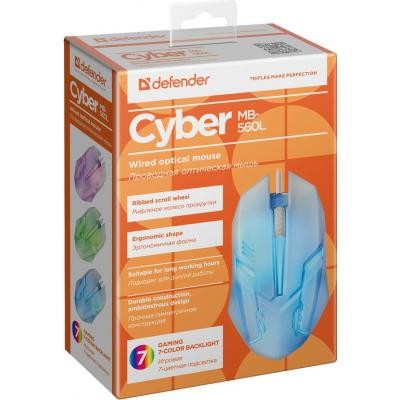 Мышка Defender Cyber MB-560L White (52561)