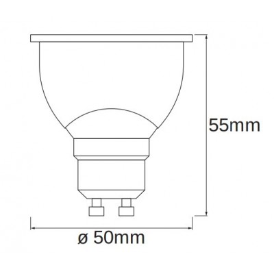 Лампа светодиодная LEDVANCE SMART+ Spot PAR 51 GU10 MULTICOLOR 4,9W (350Lm) 2700-6500K + RGB WiFi дім-ая