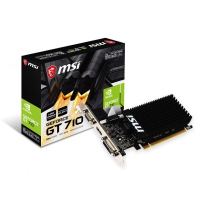 Відеокарта MSI GeForce GT 710 2GB DDR3 64bit low profile silent GT 710 2GD3H LP