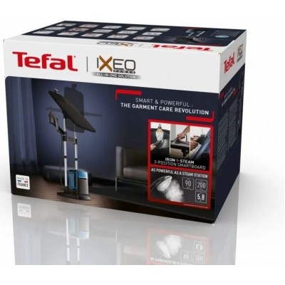 Прасувальна система Tefal IXEO Power, 2170Вт, 1100мл, паровий удар -200гр, постійна пара - 90гр, з дошкою для прасування, нерж. сталь, чорно-синій