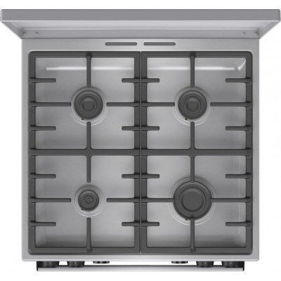 Плита Gorenje комбінована, 71л, 60x60см, дисплей, чавун,з кришкою, програматор IconLed,нерж