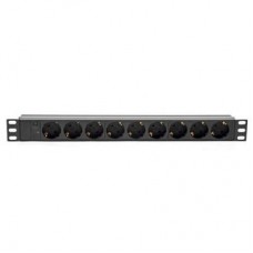 Силовий блок Kingda 19" 1U 9xSchuko, С14, без кабеля (KD-GER(16)N1009WKPB19A-C14) Силовий блок Kingda 19" 1U 9xSchuko, С14, без кабеля (KD-GER(16)N1009WKPB19A-C14)