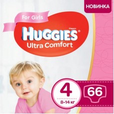 Підгузок Huggies Ultra Comfort 4 Mega для девочек (8-14 кг) 66 шт (5029053543628) Підгузок Huggies Ultra Comfort 4 Mega для девочек (8-14 кг) 66 шт (5029053543628)