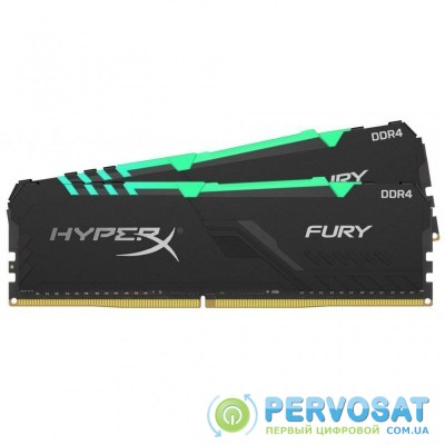 Модуль памяти для компьютера DDR4 32GB (2x16GB) 2666 MHz HyperX Fury RGB HyperX (Kingston Fury) (HX426C16FB4AK2/32)