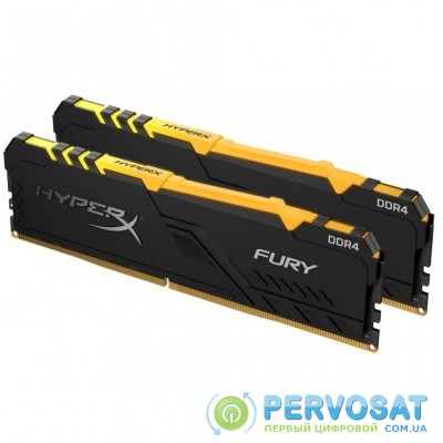 Модуль памяти для компьютера DDR4 32GB (2x16GB) 2666 MHz HyperX Fury RGB HyperX (Kingston Fury) (HX426C16FB4AK2/32)