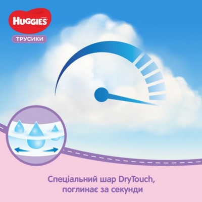 Підгузок Huggies Pants 3 Mega для дівчаток (6-11кг) 58 шт (5029053547480)