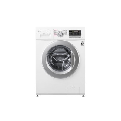 Пральна машина з фронт. завант. LG F1296HDS1, 7кг, 1200, A+++, Пара, глибина 44см, Дисплей, Білий