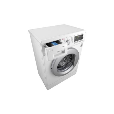Пральна машина з фронт. завант. LG F1296HDS1, 7кг, 1200, A+++, Пара, глибина 44см, Дисплей, Білий