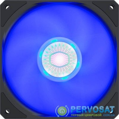 Cooler Master Корпусный вентилятор Cooler Master SickleFlow 120 Blue LED,120мм,650-1800об/мин,Single pack w/o HUB