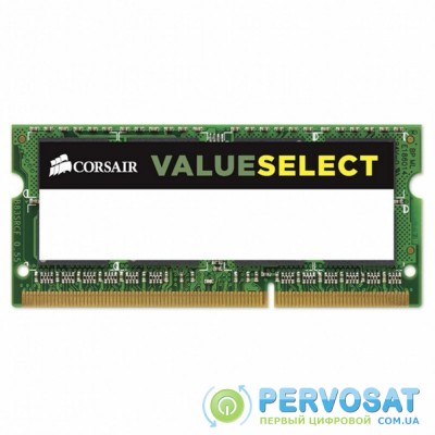Модуль памяти для ноутбука SoDIMM DDR3 4GB 1600 MHz ValueSelect CORSAIR (CMSO4GX3M1C1600C11)