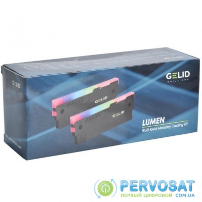 Охлаждение для памяти Gelid Solutions Lumen RGB RAM Memory Cooling Black (GZ-RGB-01)