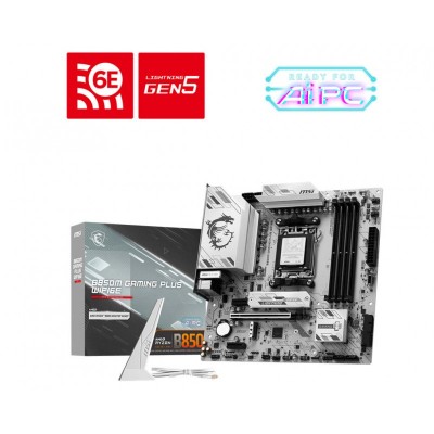 Материнcька плата MSI B850M GAMING PLUS WIFI6E sAM5 B850 4xDDR5 M.2 HDMI DP WiFi BT mATX