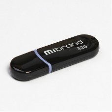 USB флеш накопичувач Mibrand 32GB Panther Black USB 2.0 (MI2.0/PA32P2B) USB флеш накопичувач Mibrand 32GB Panther Black USB 2.0 (MI2.0/PA32P2B)