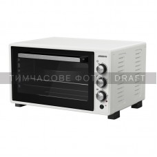 Електропіч ARDESTO 1700Вт, 52л, хром.тени, таймер, підсвічув., конвекція, подв.скло, білий Електропіч ARDESTO 1700Вт, 52л, хром.тени, таймер, підсвічув., конвекція, подв.скло, білий