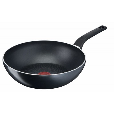 Сковорода ВОК Tefal Start&Cook, 28см, алюміній, бакеліт, чорний