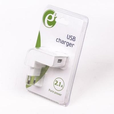 Зарядное устройство EnerGenie USB 2.1A white (EG-UC2A-02-W)