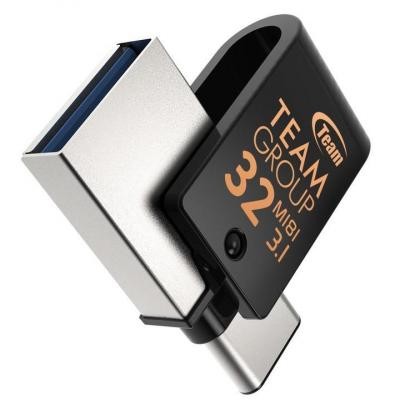 USB флеш накопитель Team 32GB M181 Black USB 3.1/Type-C (TM181332GB01)